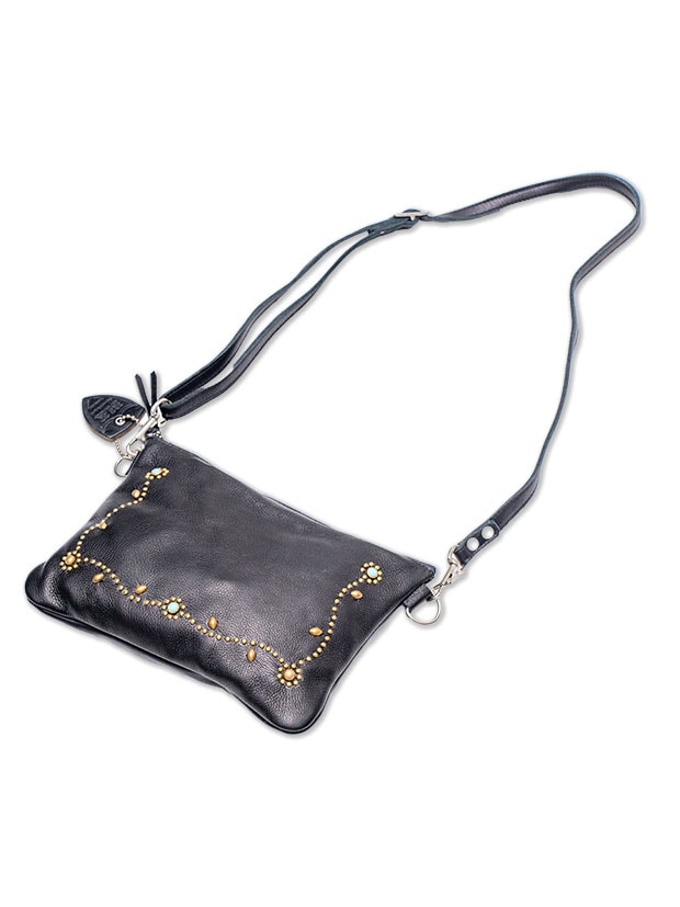 HTC BLACK(GC`eB[V[ubN) / LEATHER SACOCHE #SN33 TQ