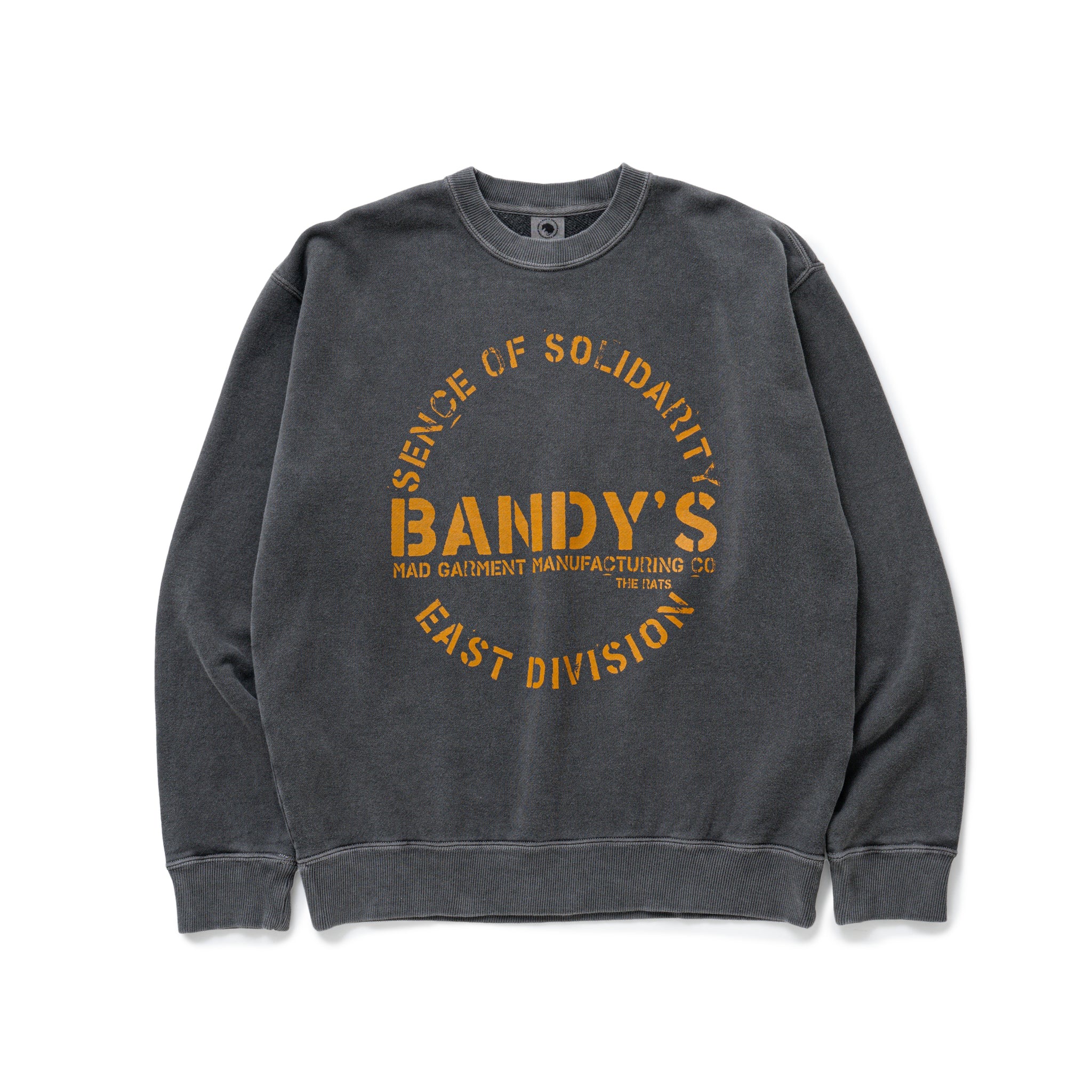 RATS(bc) / PIGMENT DYED CREW NECK SWEAT