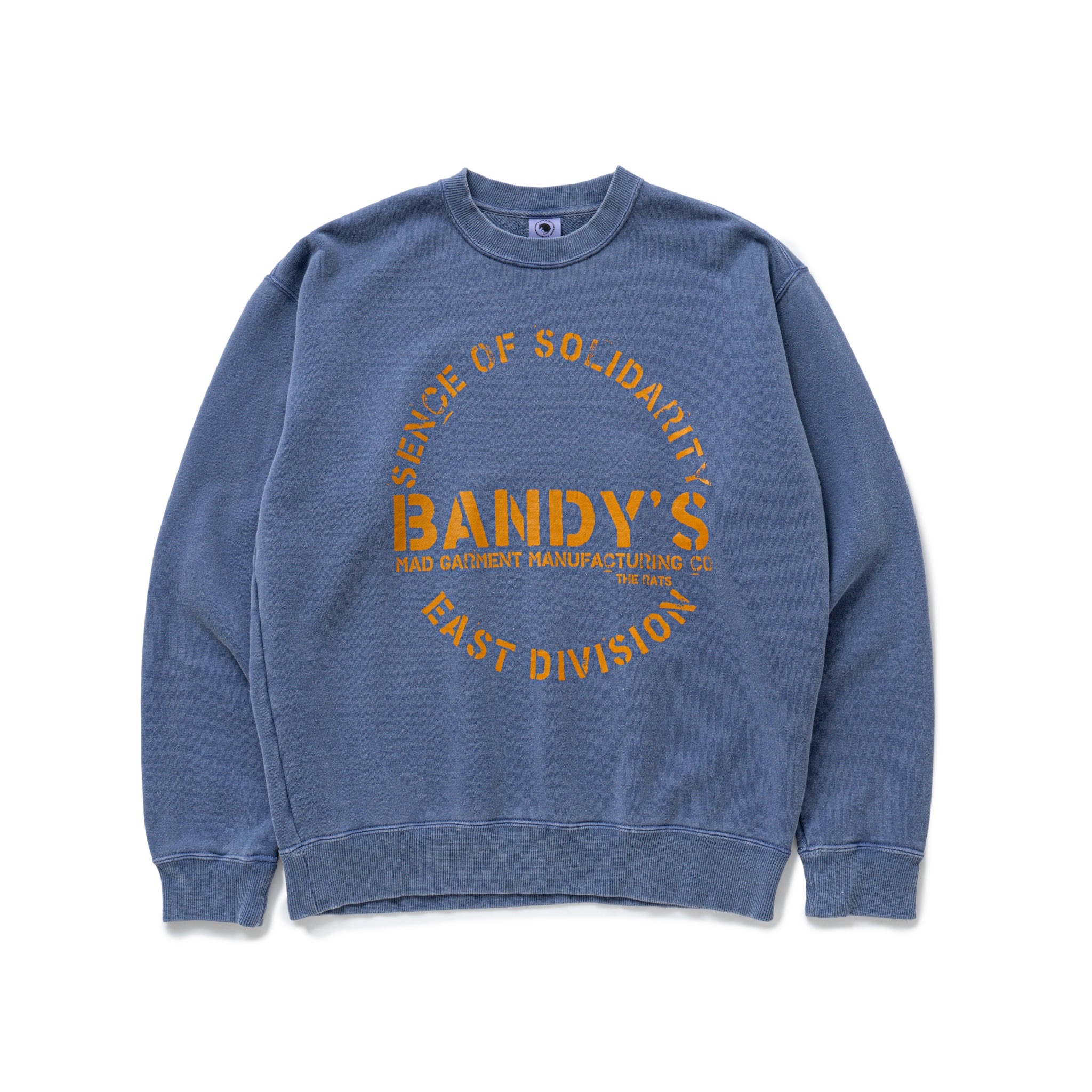 RATS(bc) / PIGMENT DYED CREW NECK SWEAT