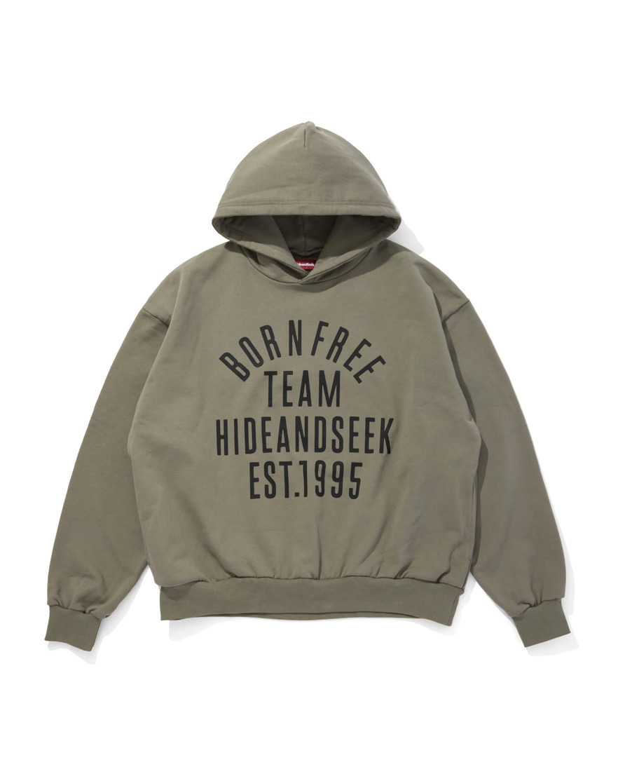 HIDE&SEEK(nChV[N) / College Hooded Sweat Shirt
