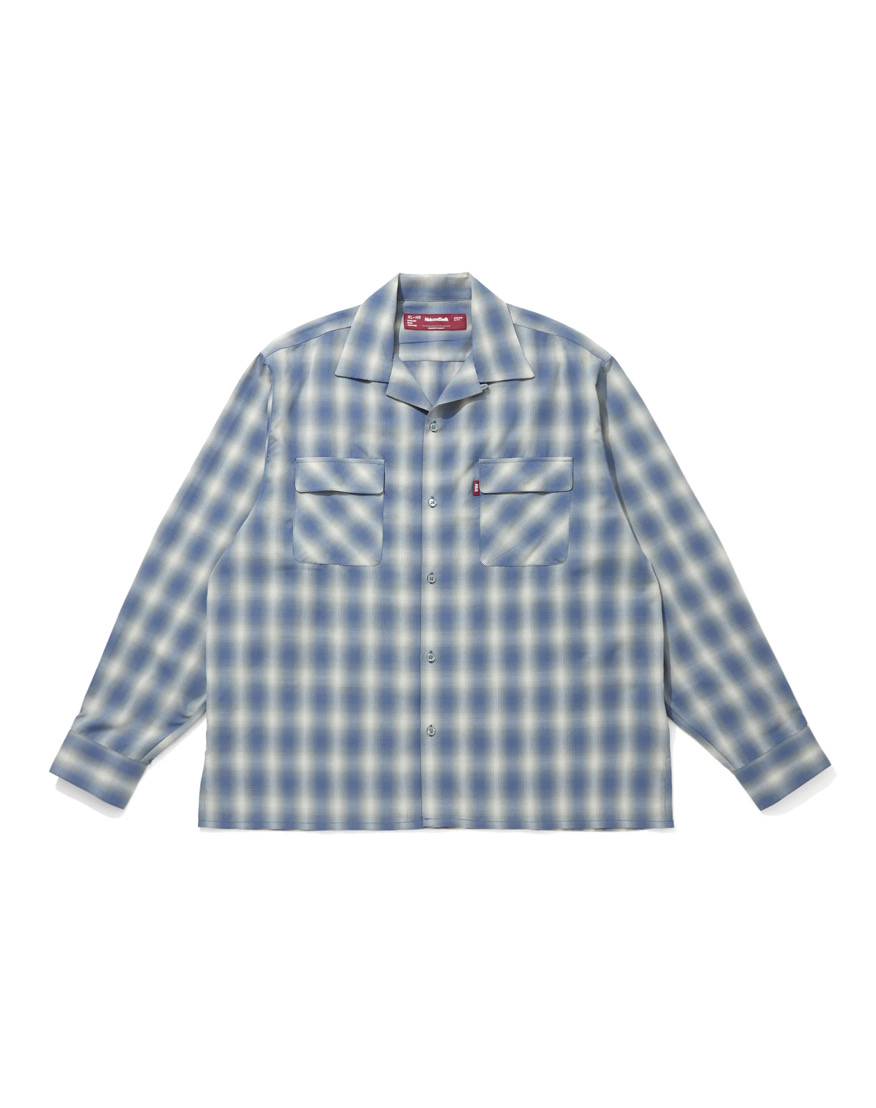 HIDE&SEEK(�n�C�h�A���h�V�[�N) / Ombre Check L/S Shirt