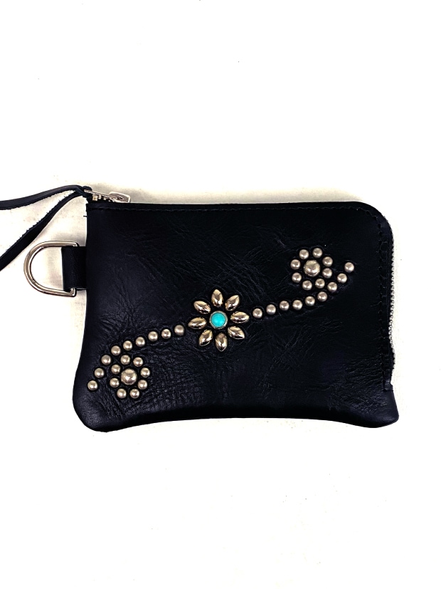 HTC BLACK(GC`eB[V[ubN) / CORNER ZIPPER PURSE 25TQ