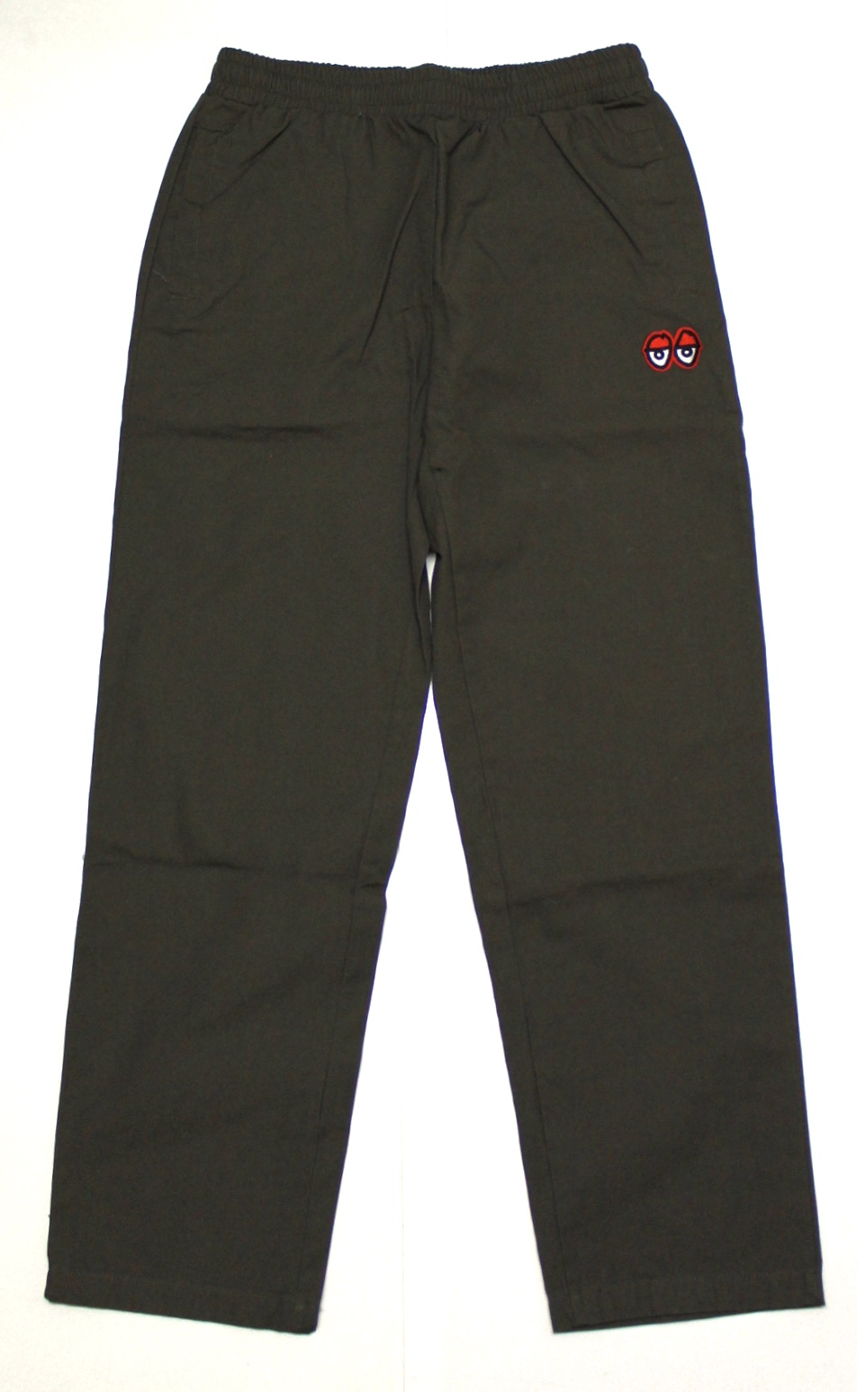 KROOKED(NLbh) / Eyes Black Elastic Waist Pants