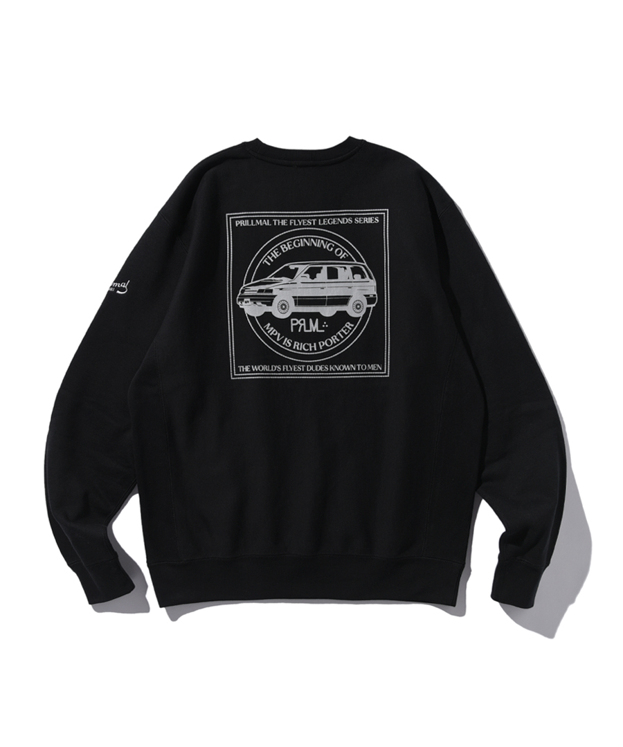 PRILLMAL(v}) / ROLLIN' IN MPV'S !! CREW NECK SWEAT