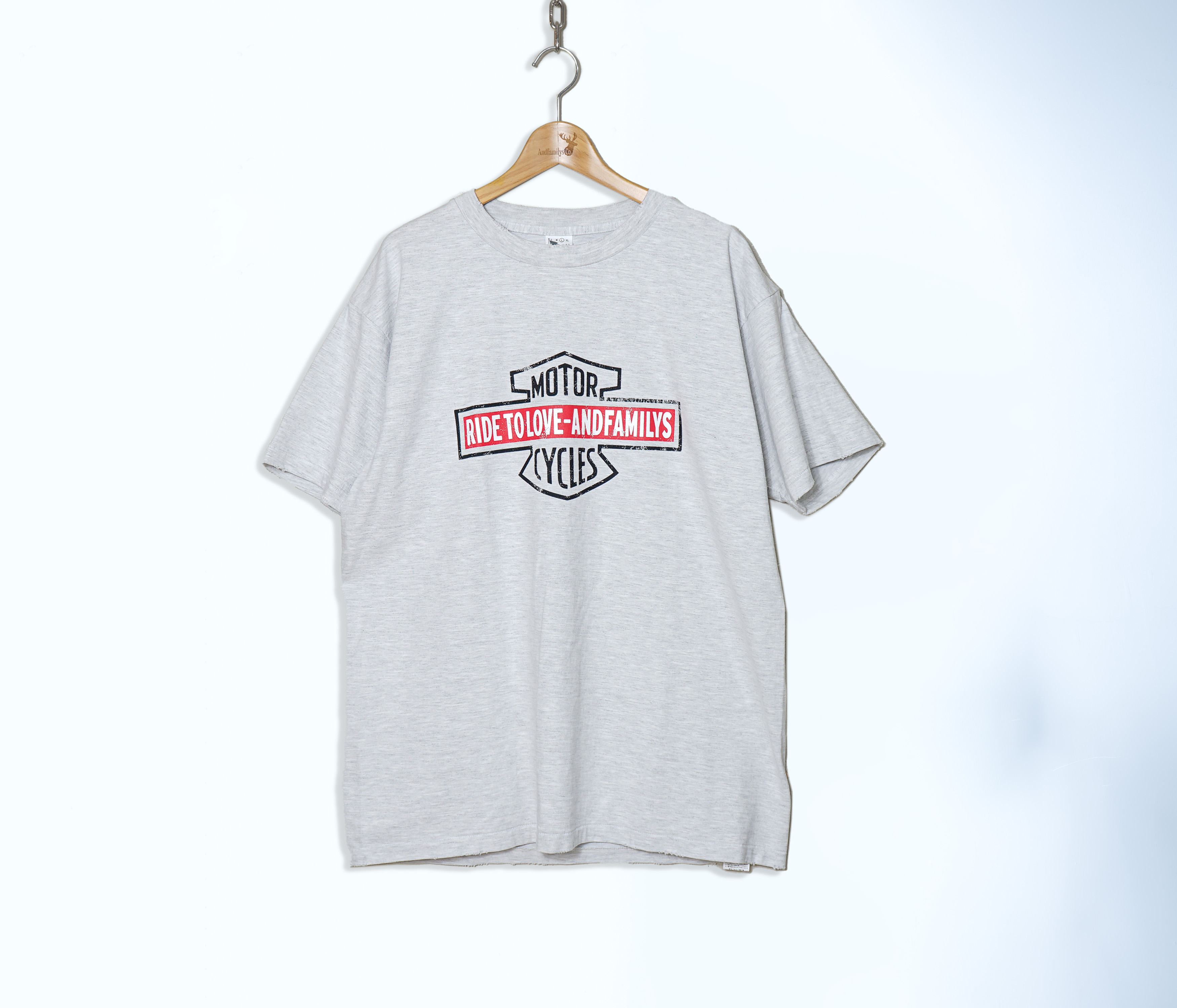 ANDFAMILYS(Aht@~[Y) / DAMAGE BIG TEE -MOTORCYCLE-